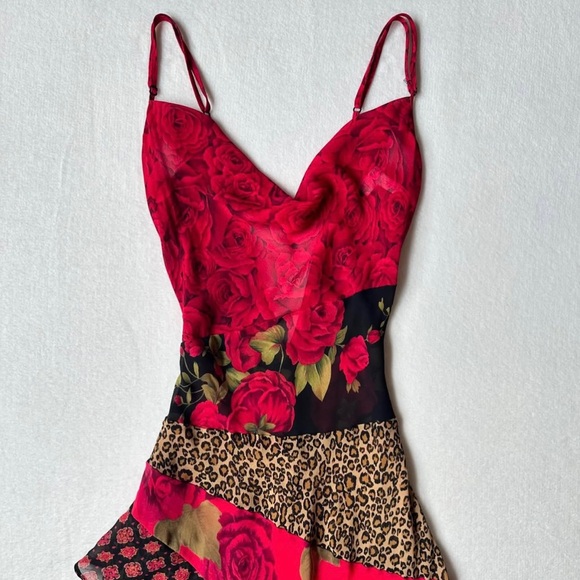 Vintage Victoria’s Secret Tier Rose Maxi Dress - Picture 2 of 12